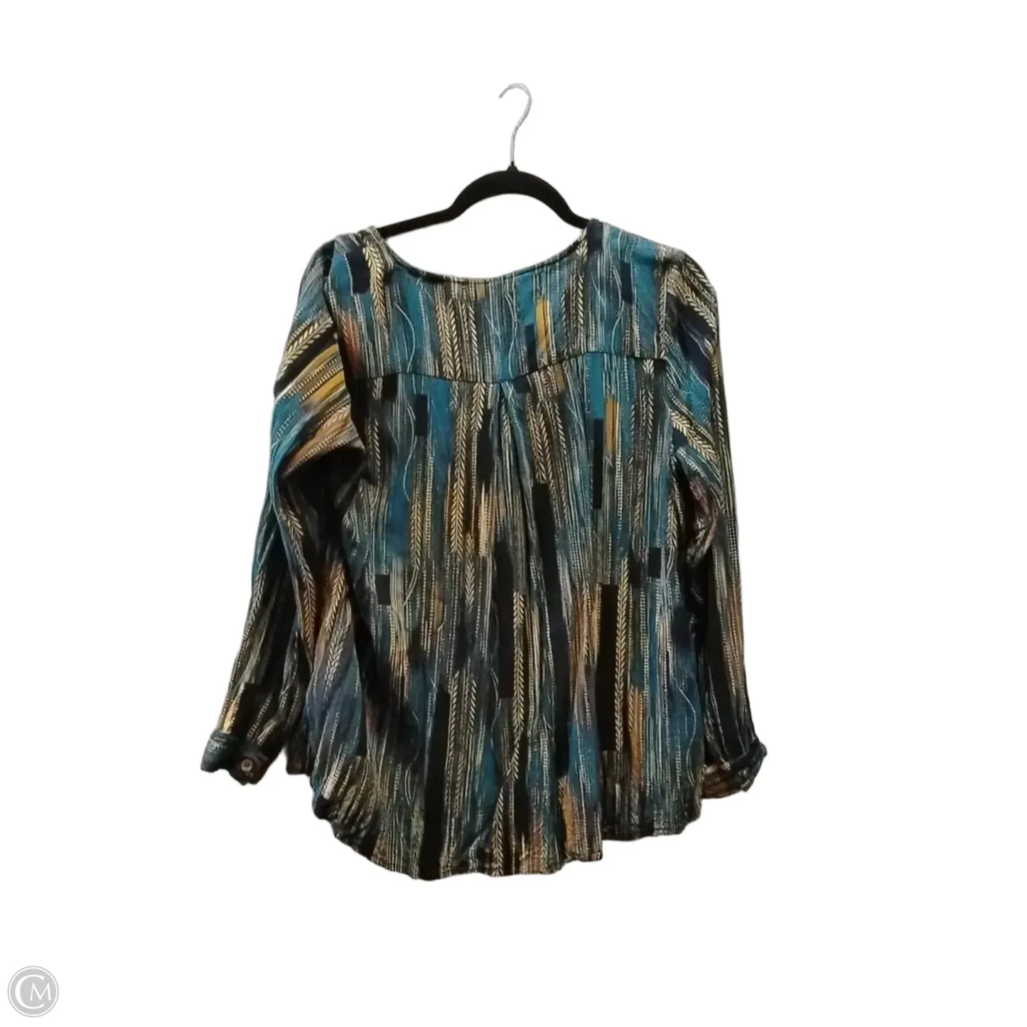 Top Long Sleeve By Ethyl In Blue, Size: L