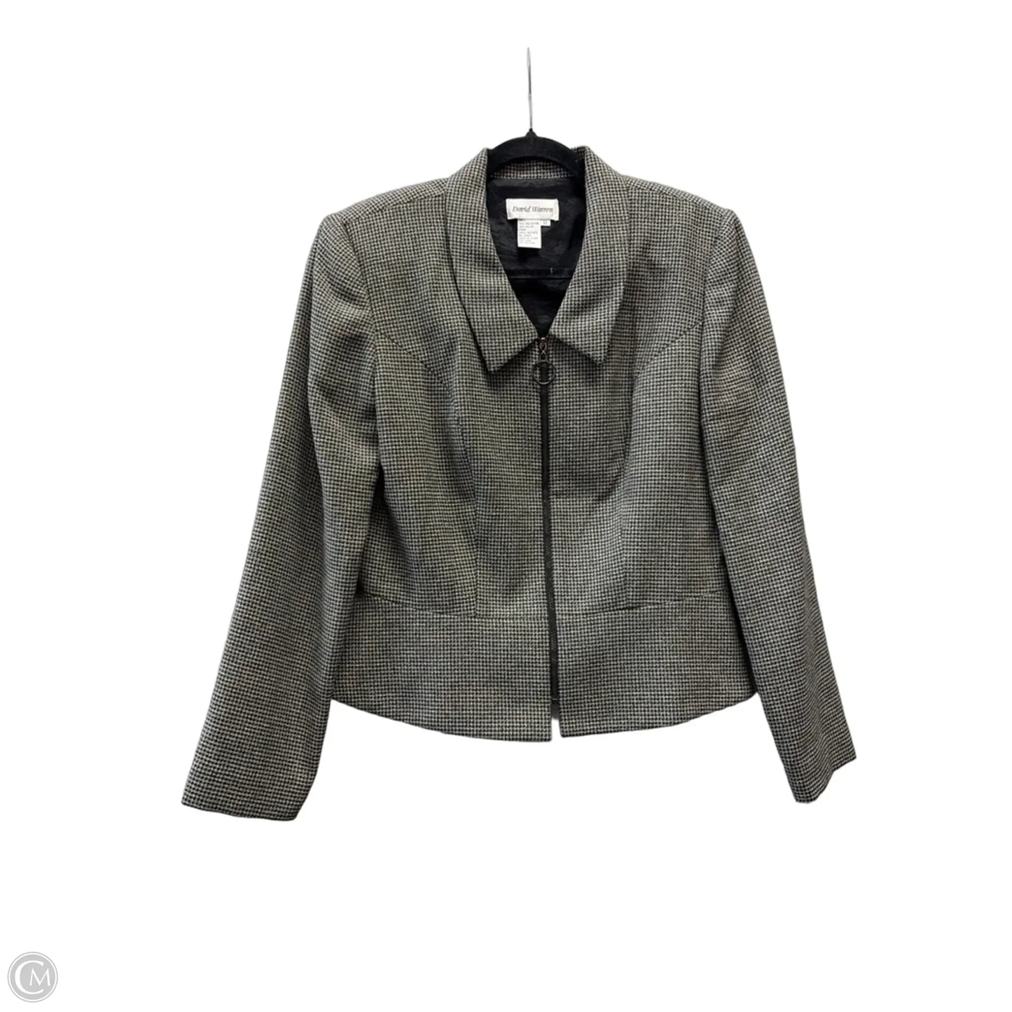 Blazer By David Warren In Black, Size: 12
