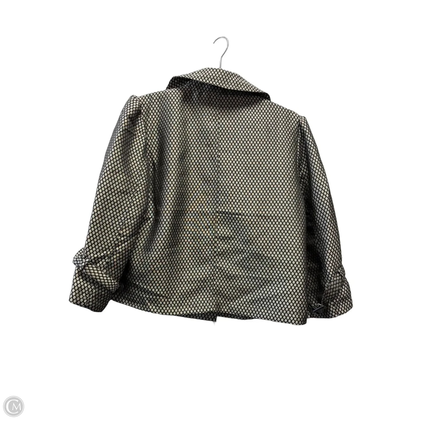 Blazer By Apt 9 In Black & Gold, Size: M