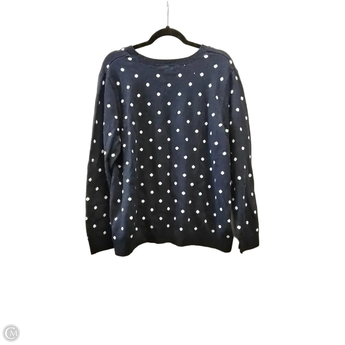 Sweater By Croft And Barrow In Polkadot Pattern, Size: Xxl