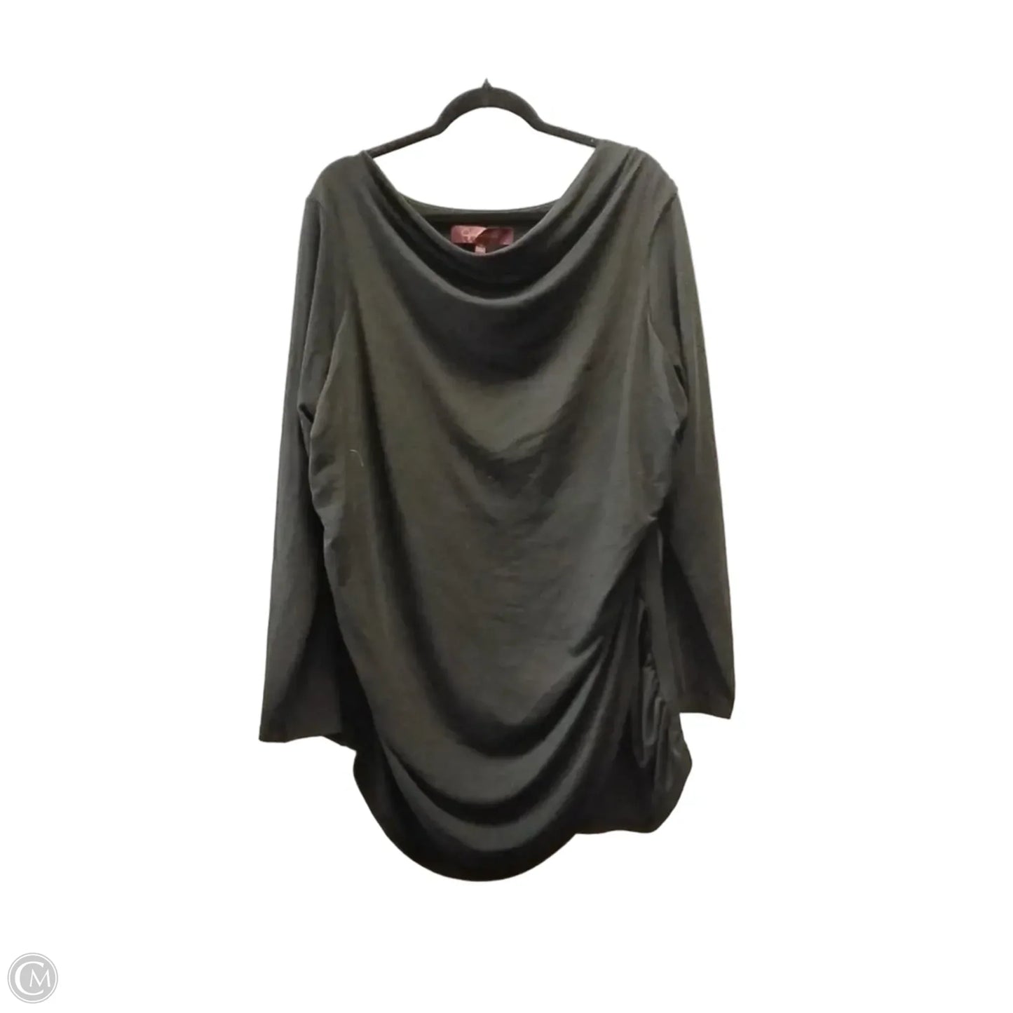 Top Long Sleeve By Cme In Black, Size: 3x