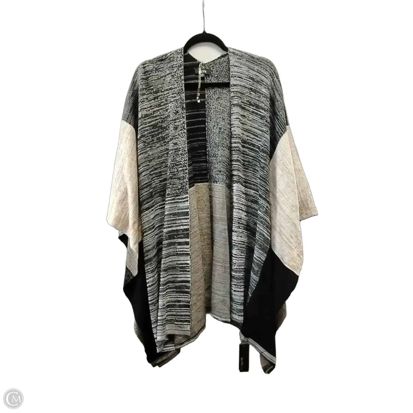 Shawl By Alyx In Black & Cream, Size: 2x