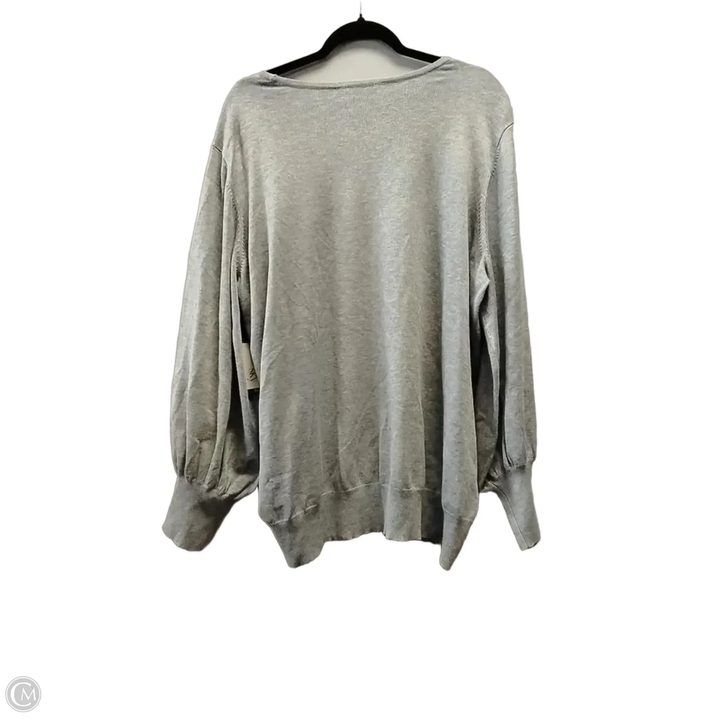 Sweater By Terra & Sky In Grey, Size: 2x