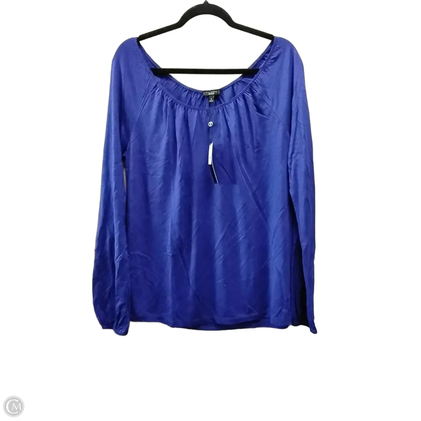 Top Long Sleeve By Talbots In Blue, Size: S