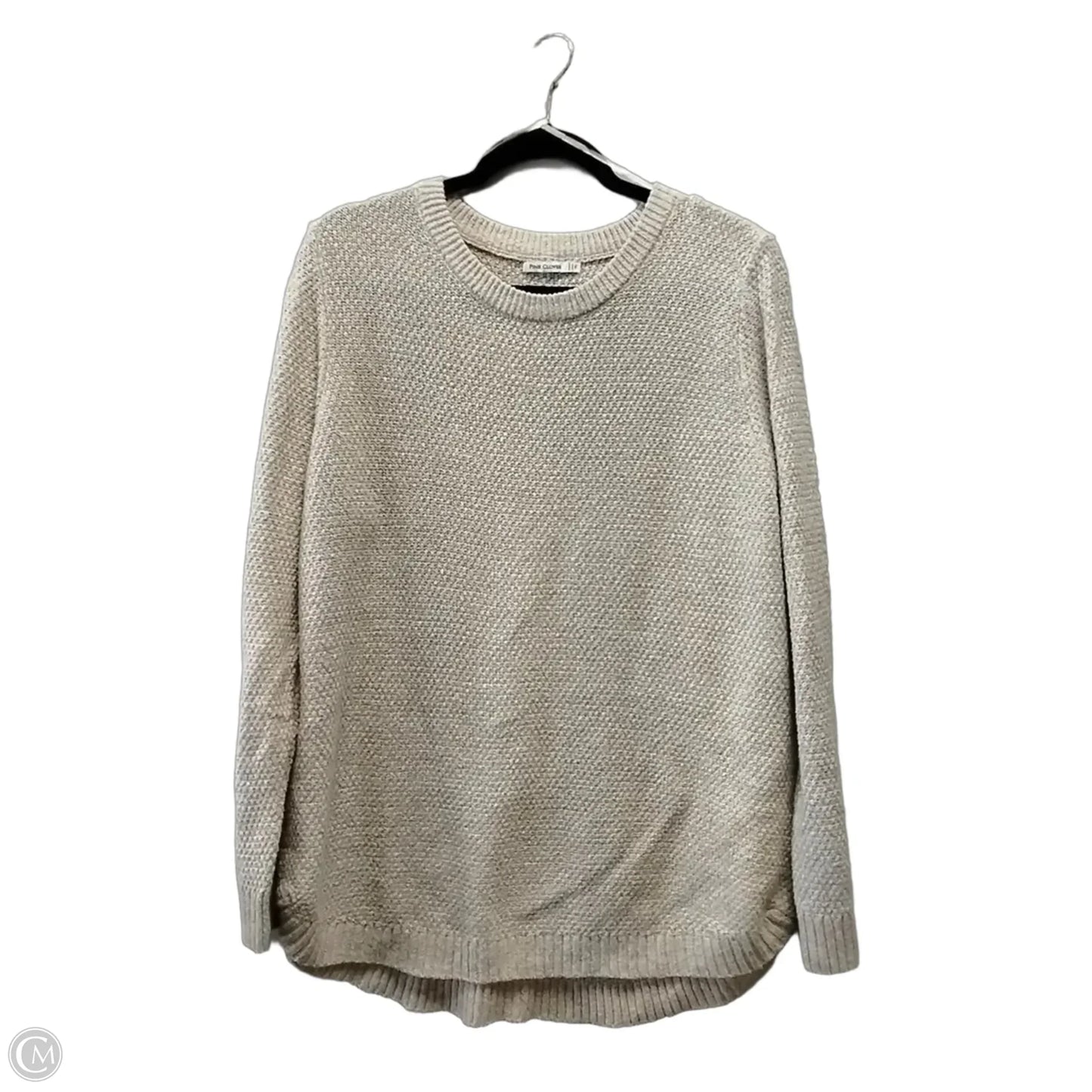 Sweater By Pink Clover In Beige, Size: Xl