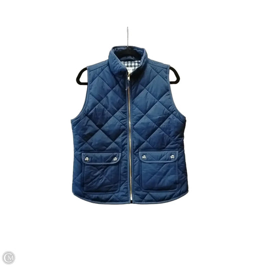 Vest Puffer & Quilted By J. Crew In Blue, Size: S