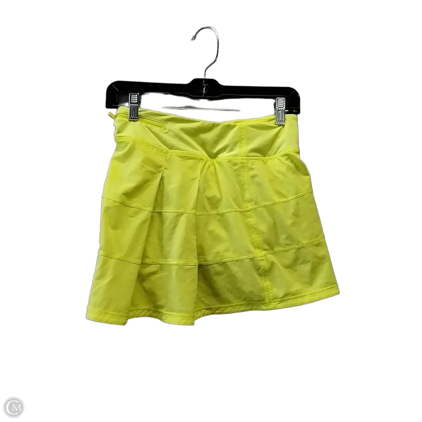 Athletic Skirt By Lululemon In Yellow, Size: 4
