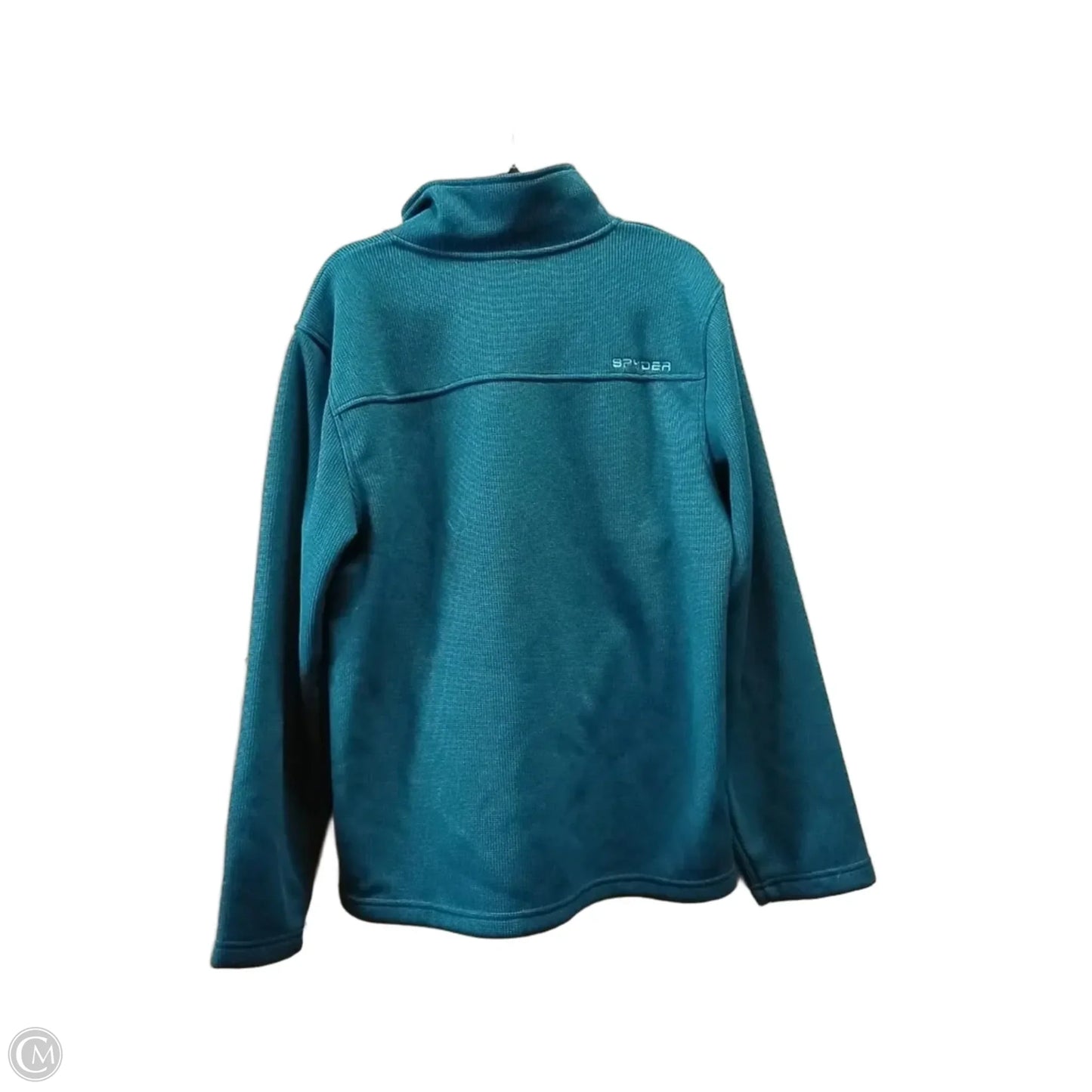Athletic Sweatshirt Collar By Spyder In Teal, Size: L