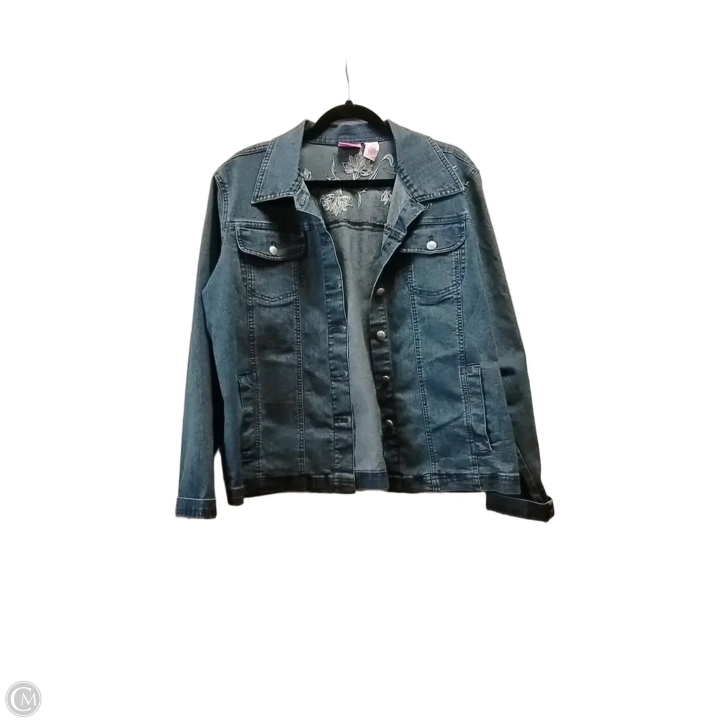 Jacket Denim By Cappagallo In Blue Denim, Size: M