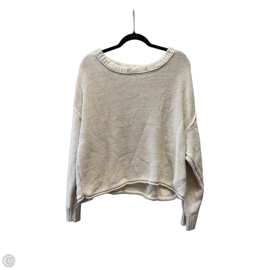 Sweater By American Eagle In Cream, Size: Xl