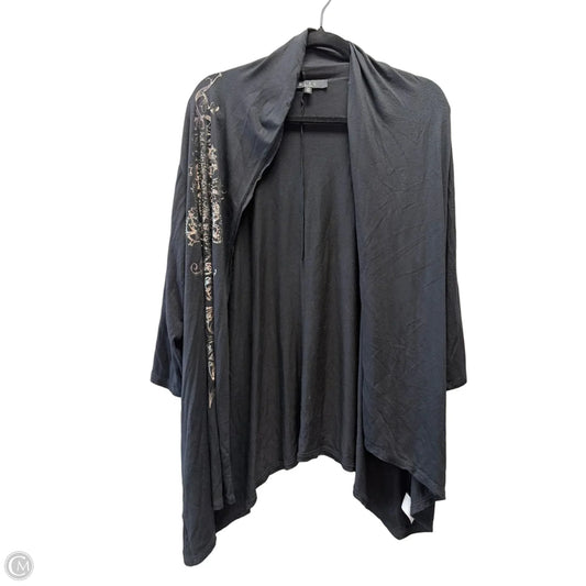 Cardigan By Bleu In Black, Size: 1x