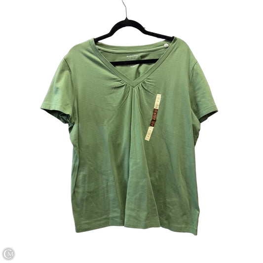 Top Short Sleeve Basic By Sonoma In Green, Size: 1x