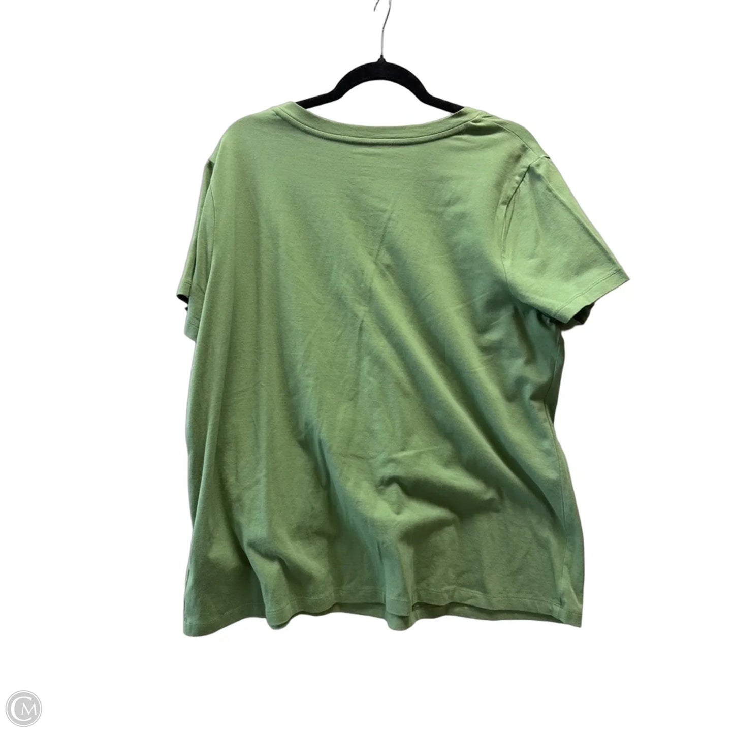 Top Short Sleeve Basic By Sonoma In Green, Size: 1x