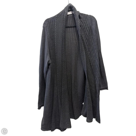 Sweater Cardigan By Kim Rogers In Black, Size: 2x