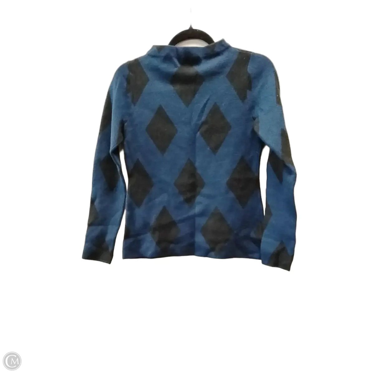 Sweater By Ann Taylor In Black & Blue, Size: Xsp