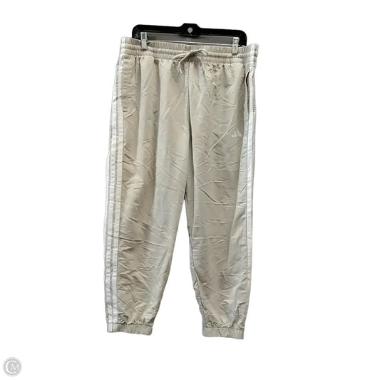 Athletic Pants By Adidas In Beige, Size: Xl