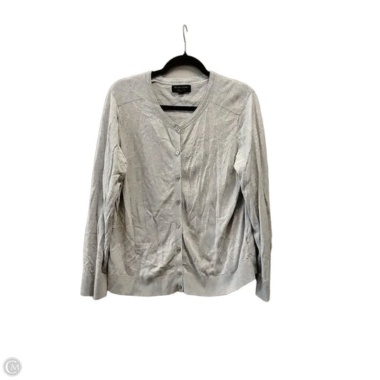 Sweater Cardigan By Banana Republic In Grey, Size: Xl