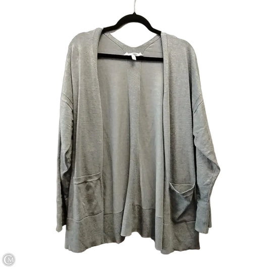 Sweater Cardigan By Time And Tru In Grey, Size: Xxl