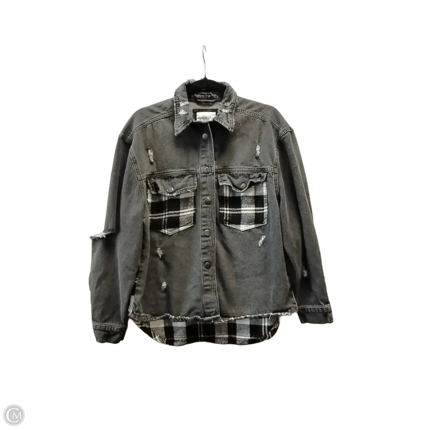 Jacket Denim By Cme In Black, Size: M