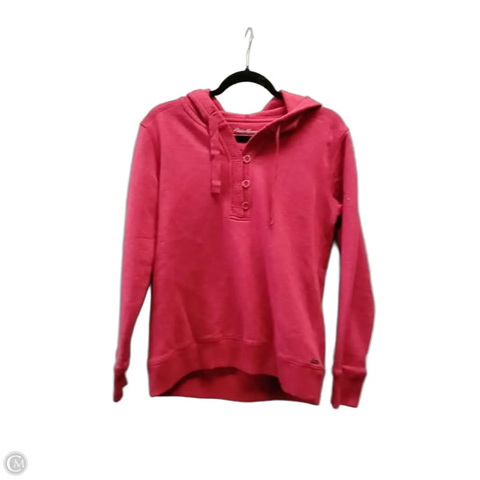 Sweatshirt Hoodie By Eddie Bauer In Red, Size: S