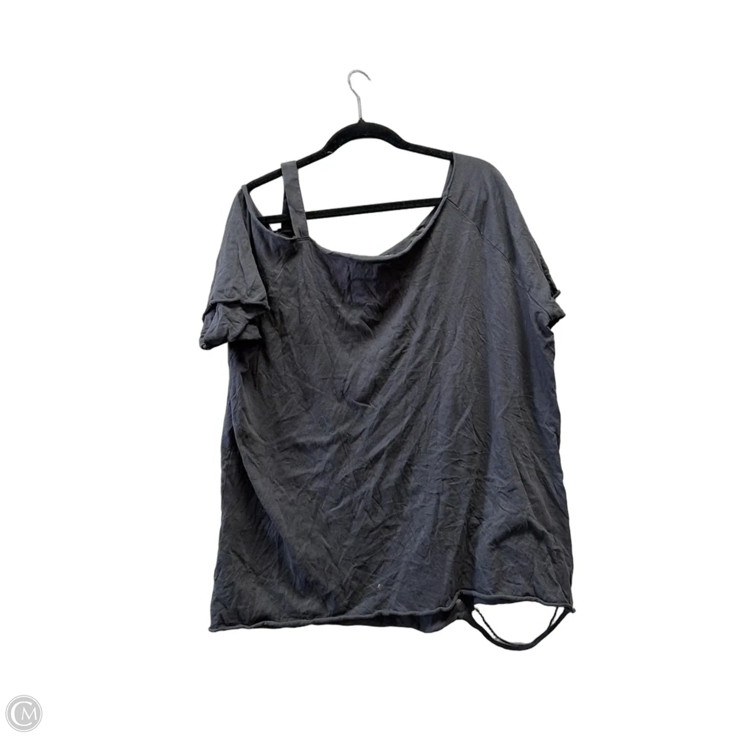 Top Short Sleeve By Torrid In Grey, Size: 1x