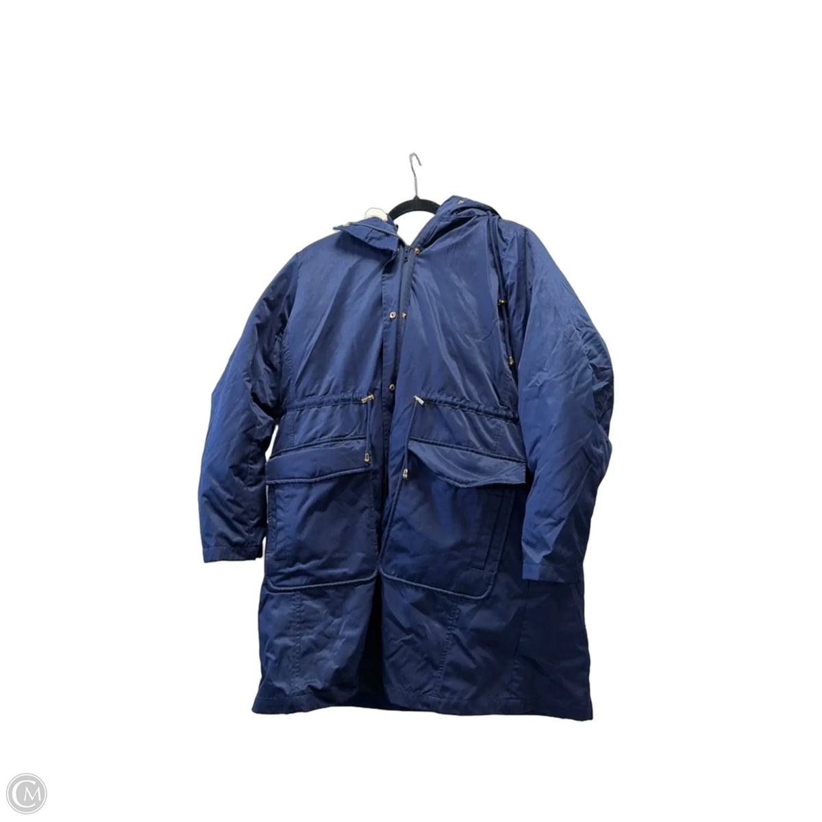 Coat Parka By Torrid In Blue & White, Size: 1x