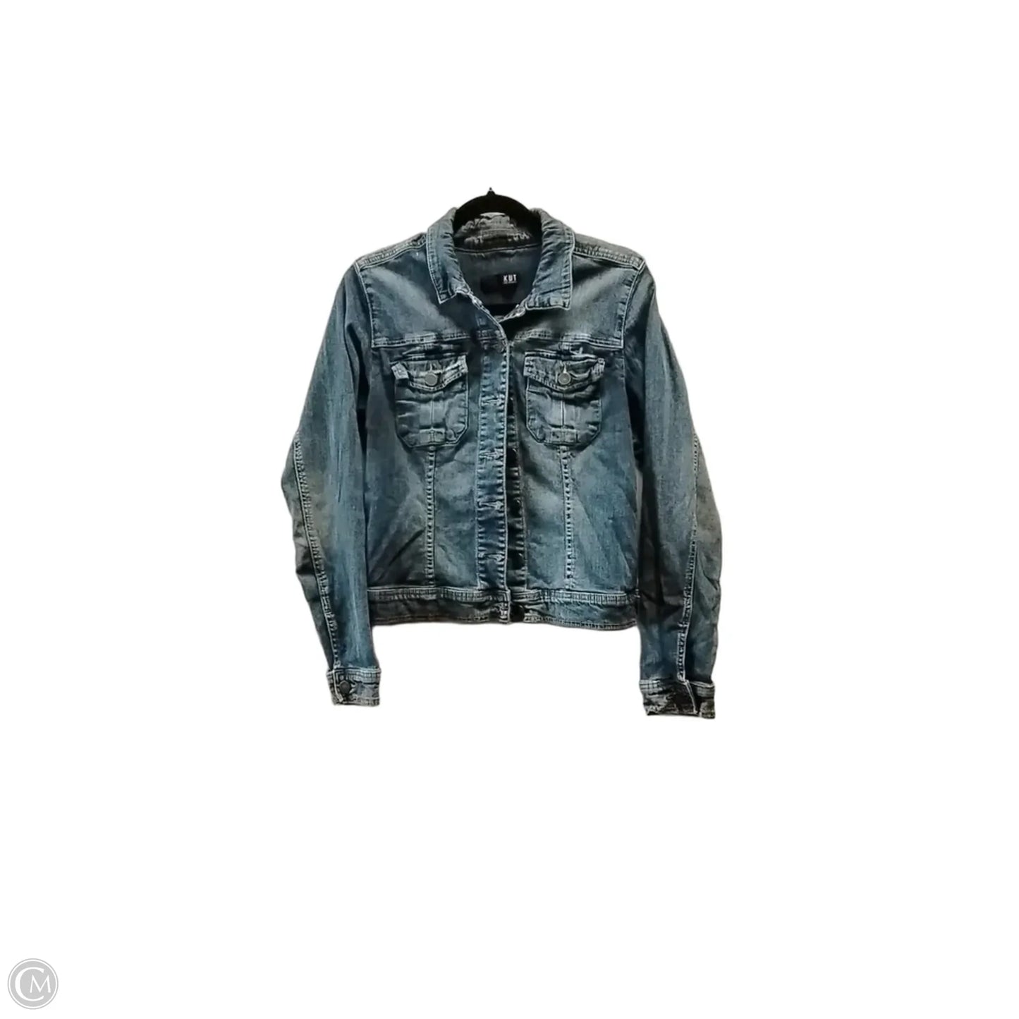 Jacket Denim By Kut In Blue Denim, Size: L