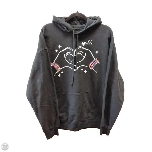 Sweatshirt Hoodie By Gildan In Black, Size: L