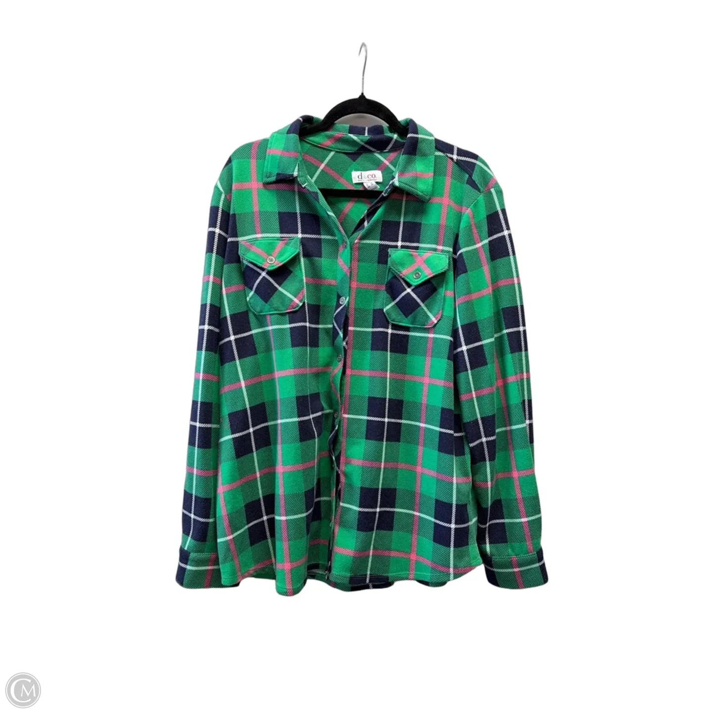 Jacket Shirt By D&co. In Green, Size: L