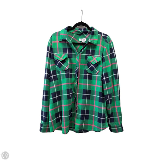 Jacket Shirt By D&co. In Green, Size: L