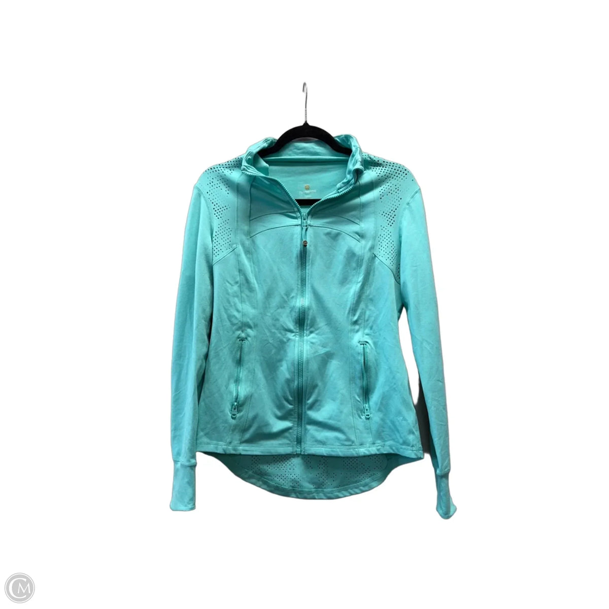 Athletic Jacket By Tangerine In Teal, Size: M