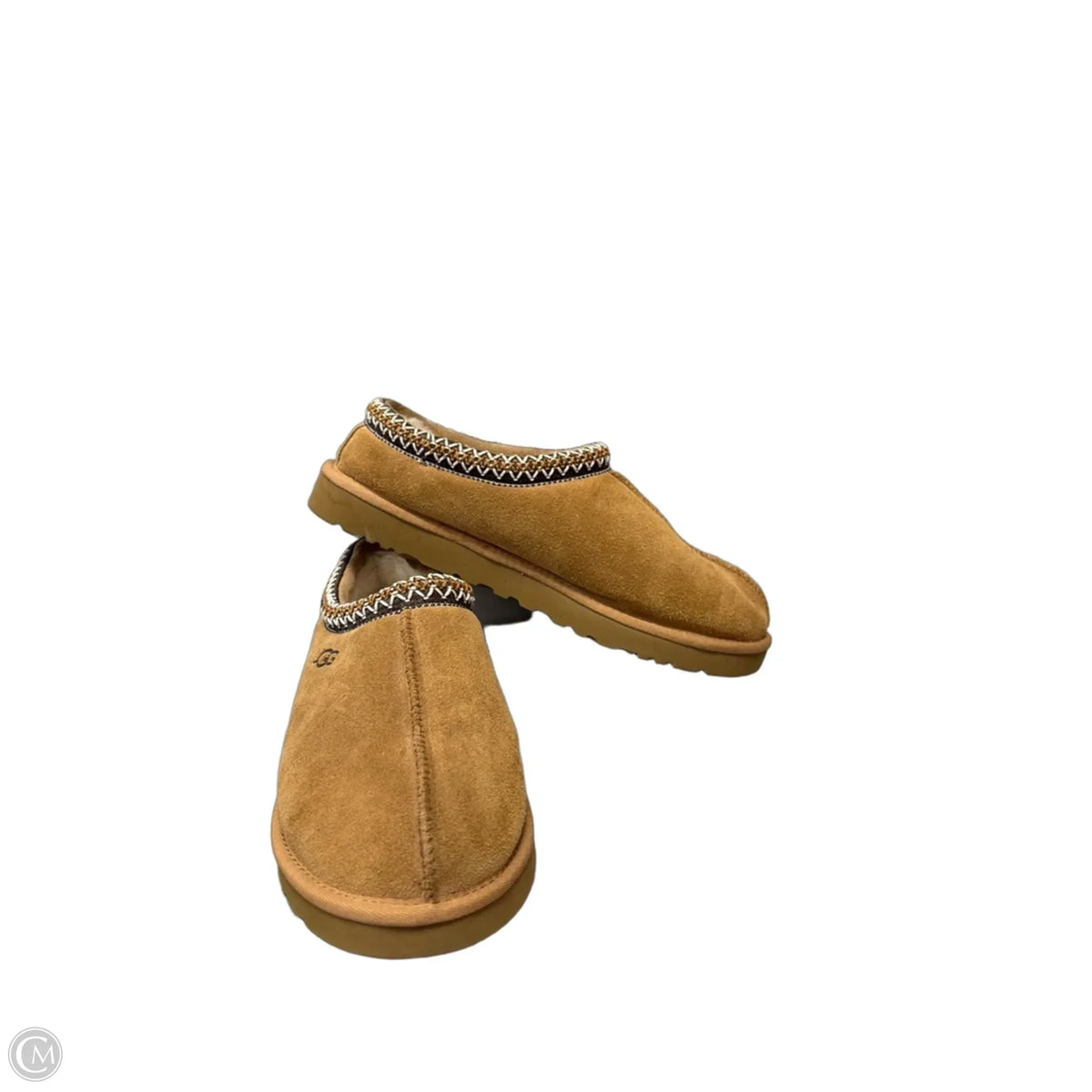 Slippers Designer By Ugg In Tan, Size: 10