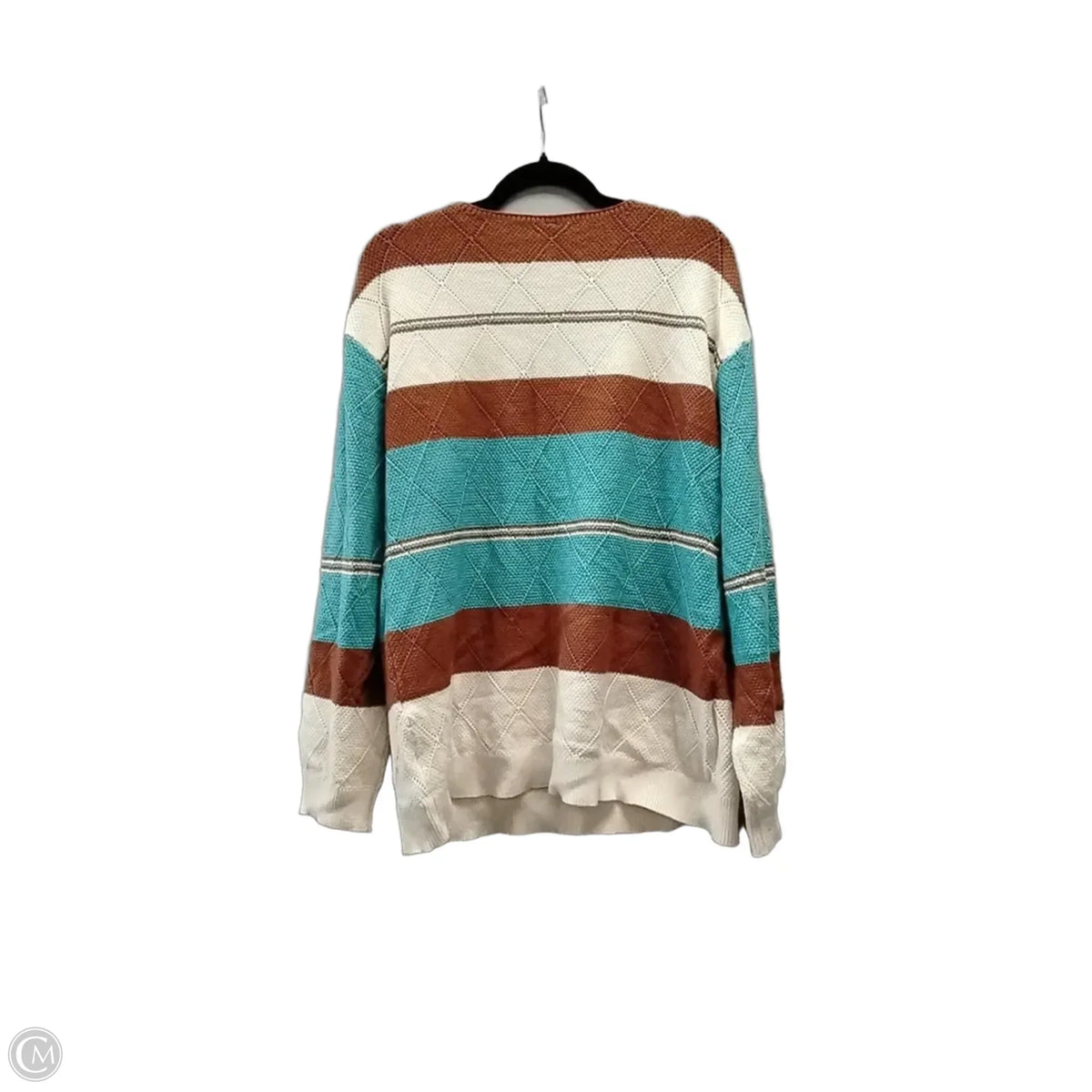 Sweater By Cme In Blue & Brown, Size: Xl