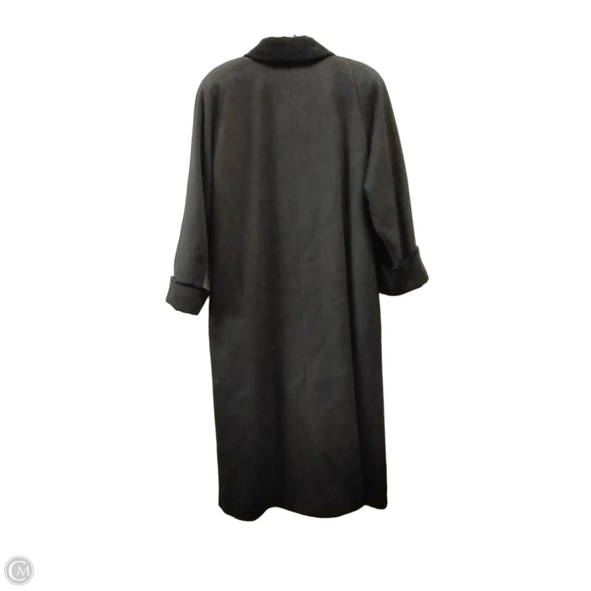 Coat Wool By Clothes Mentor In Black, Size: 8