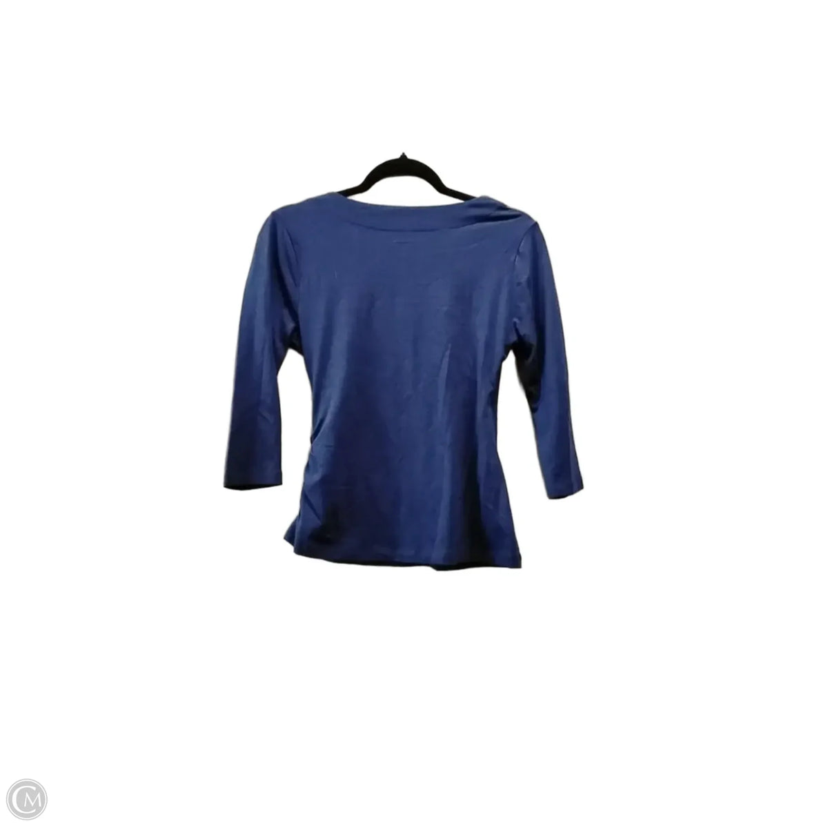 Top 3/4 Sleeve Basic By Soft Surroundings In Blue, Size: Xsp