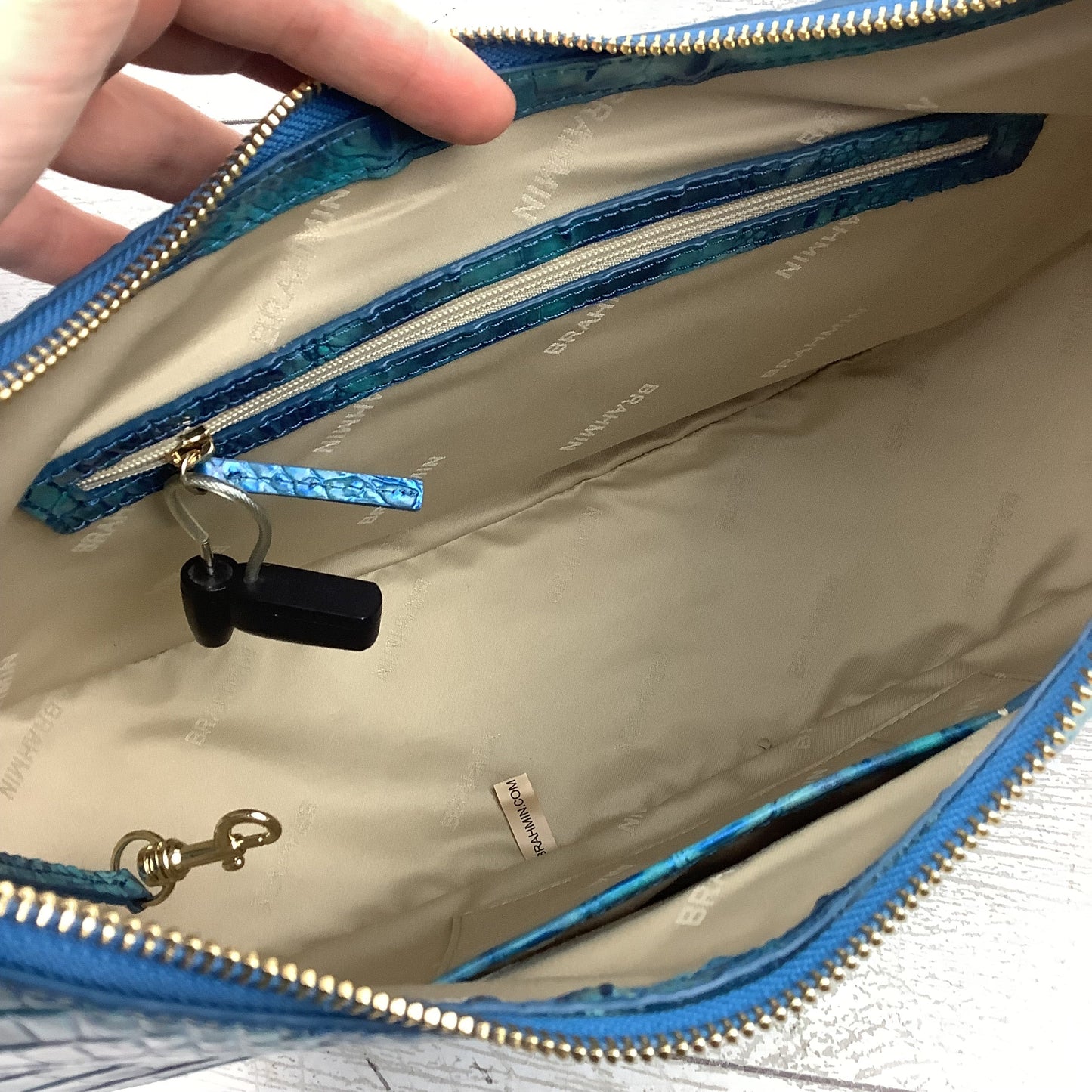 Handbag Designer By Brahmin, Size: Medium