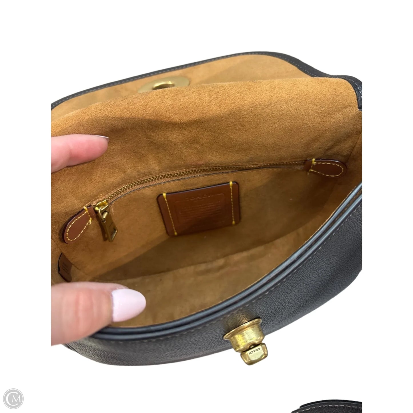 Crossbody Designer By Coach, Size: Small