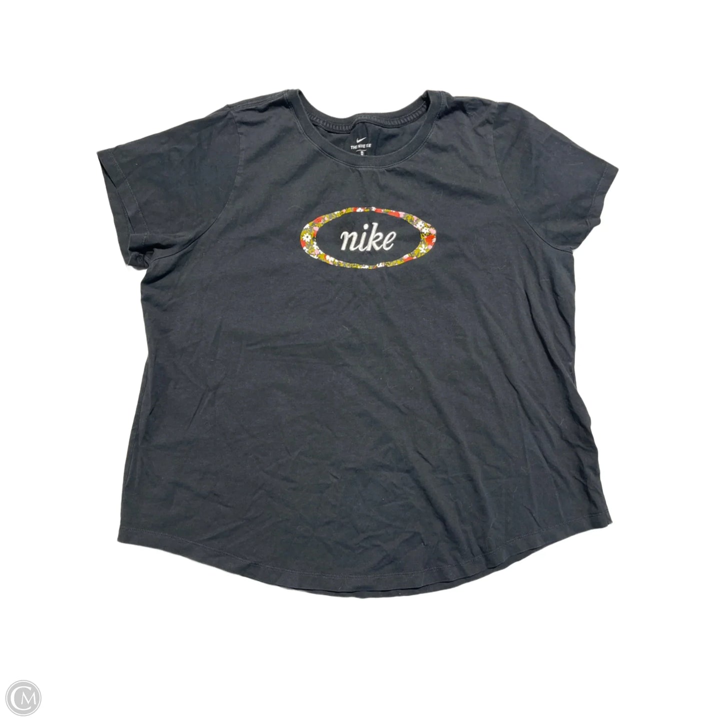 Top Short Sleeve By Nike In Black, Size: 1x