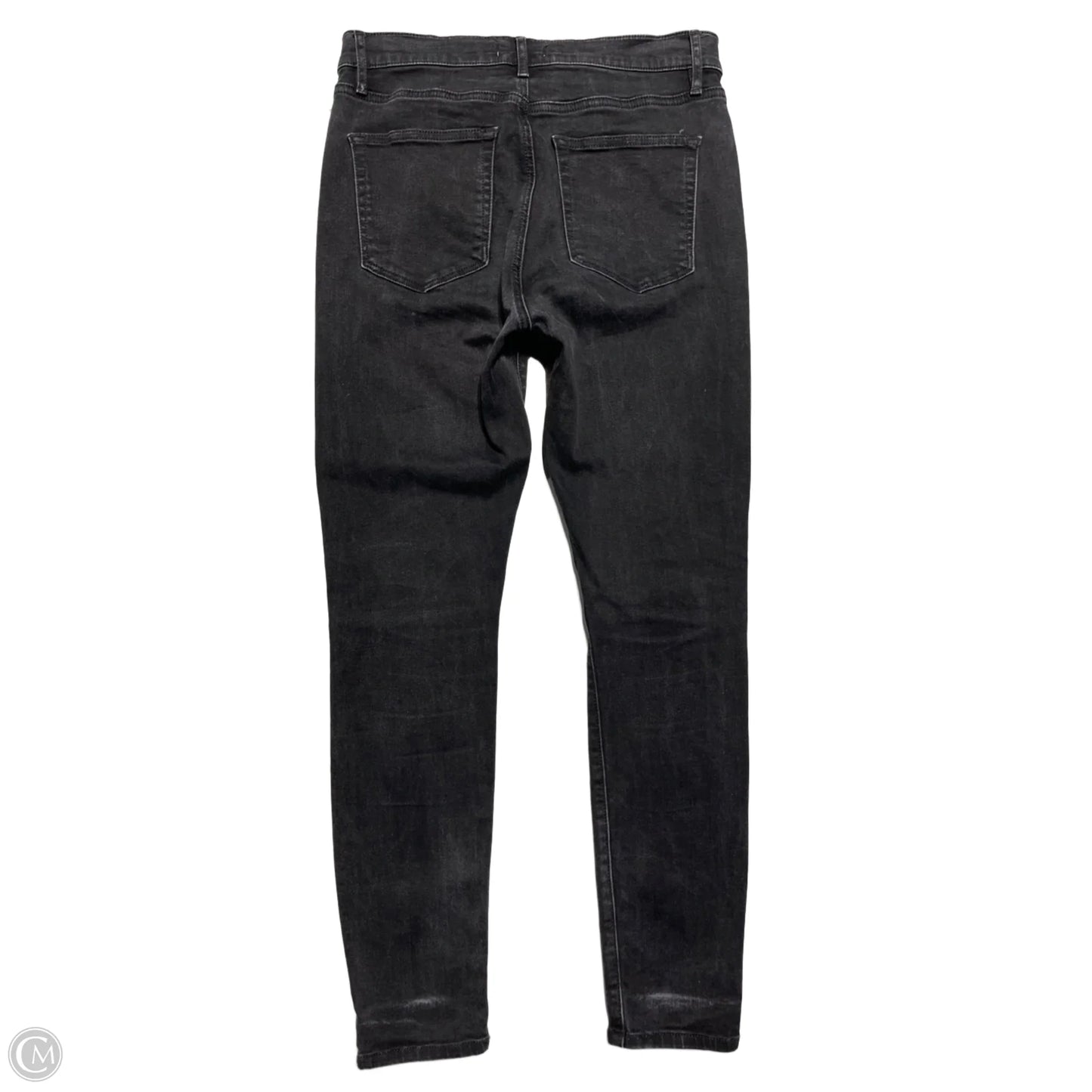 Jeans Skinny By Loft In Black Denim, Size: 8