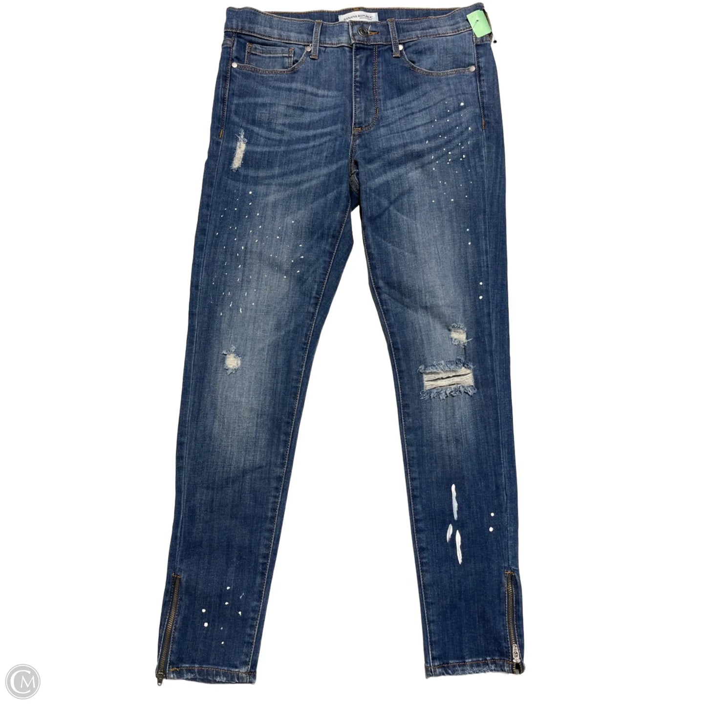 Jeans Skinny By Banana Republic In Blue Denim, Size: 6