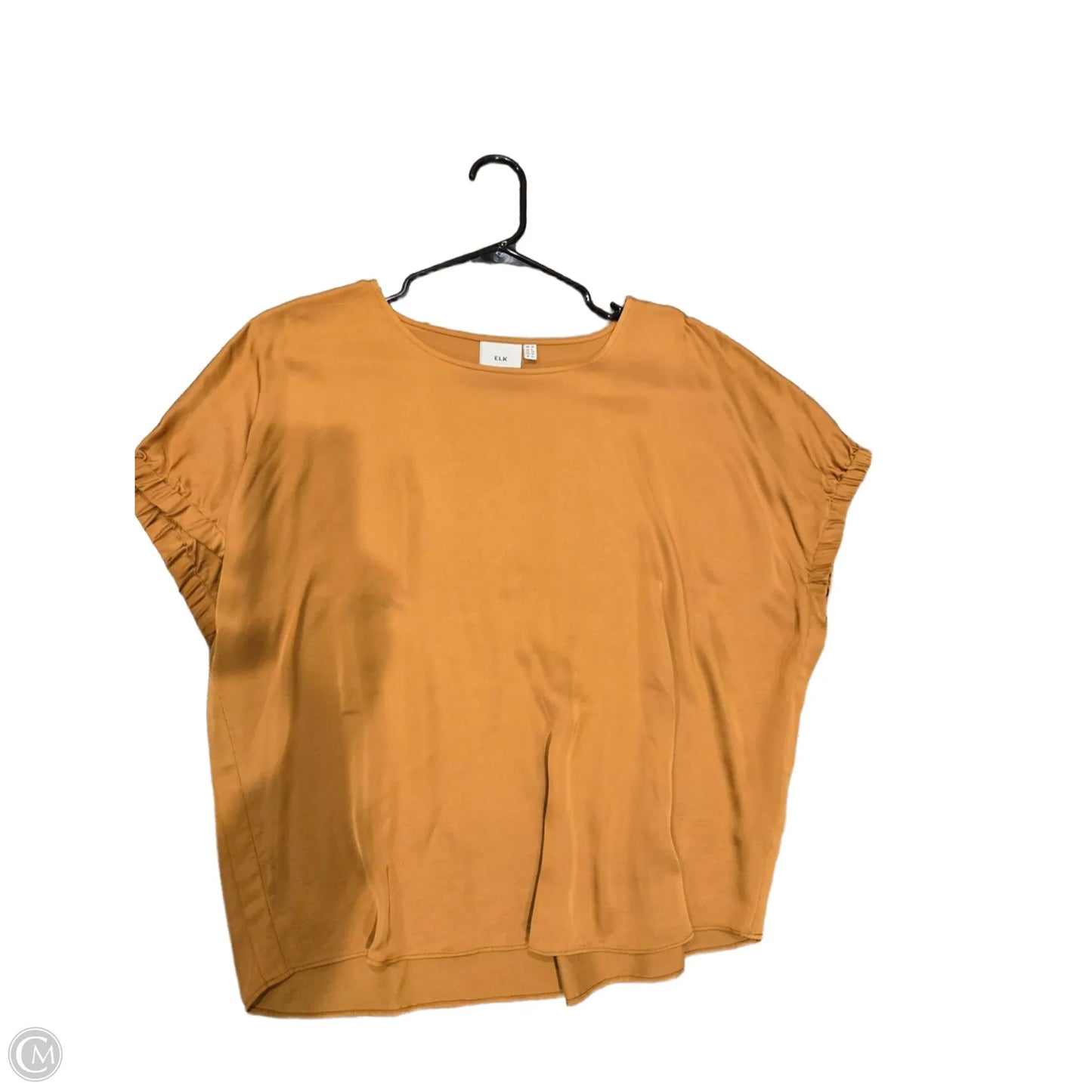 Blouse Long Sleeve By Cma In Gold, Size: S