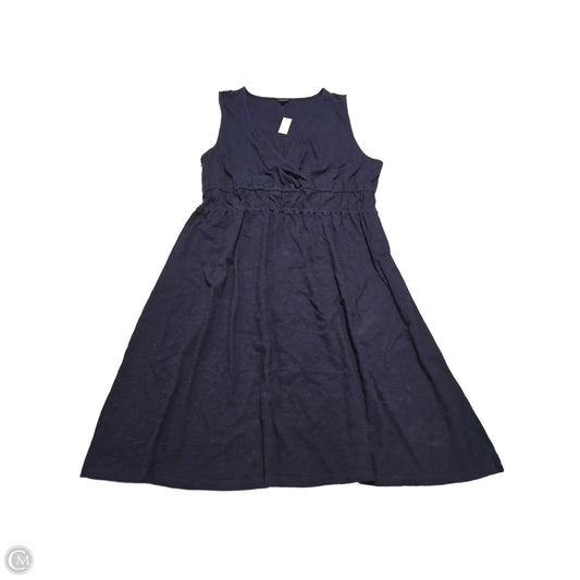 Dress Casual Midi By Talbots In Navy, Size: Xl