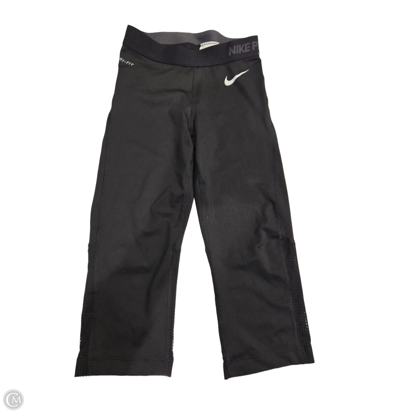 Athletic Capris By Nike In Black, Size: Xs