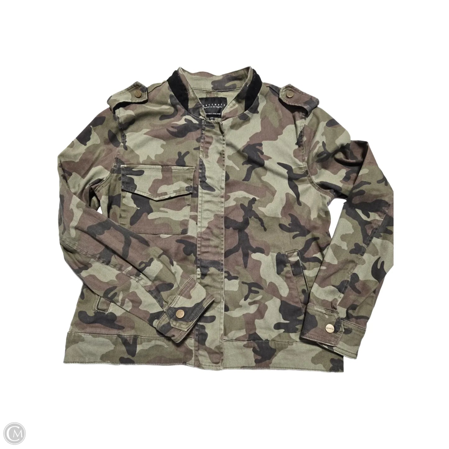 Jacket Denim By Sanctuary In Camouflage Print, Size: M