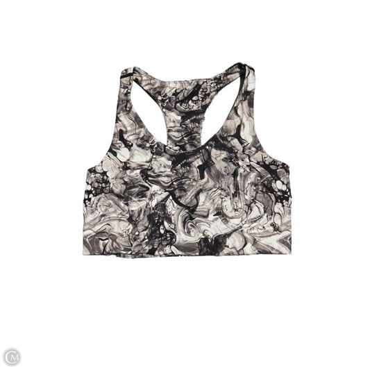 Athletic Bra By Zella In Grey & White, Size: M