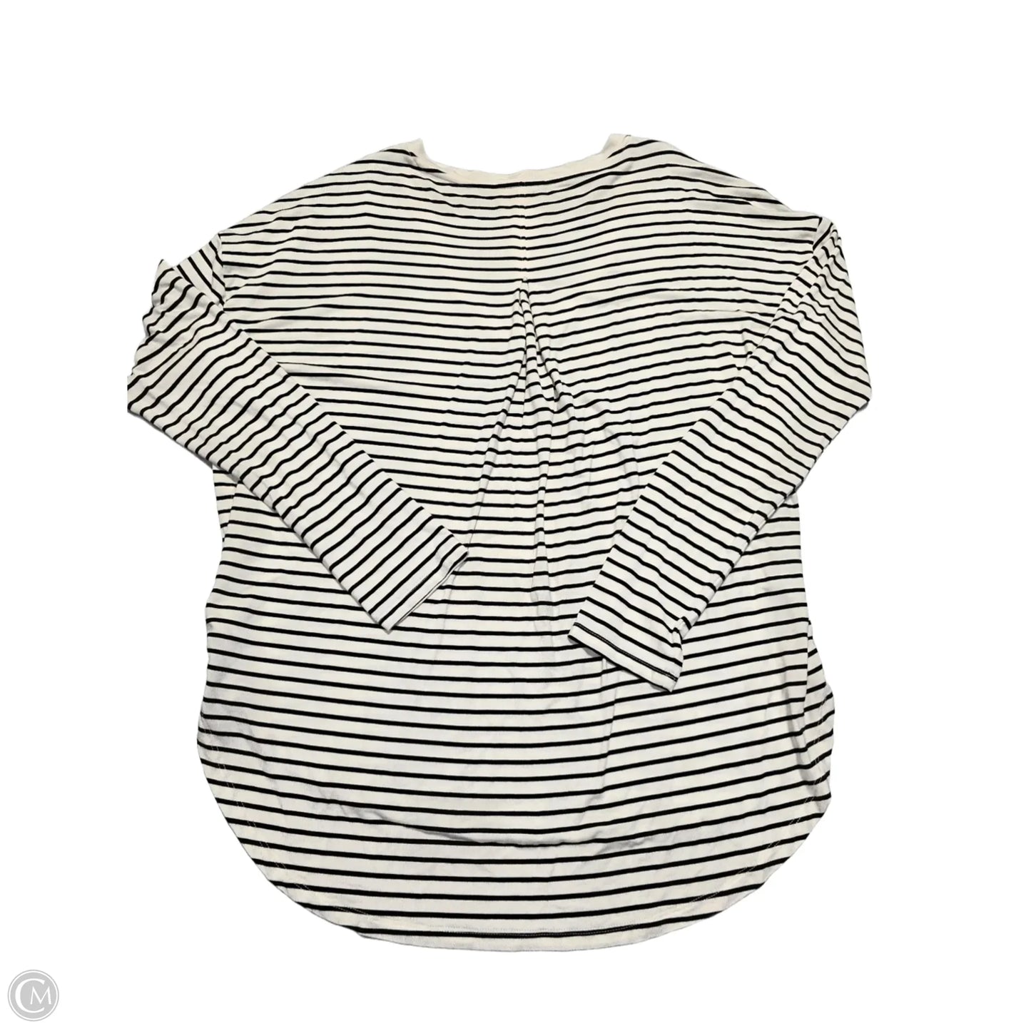 Top Long Sleeve By Gap In Striped Pattern, Size: M