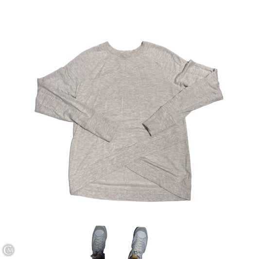 Top Long Sleeve By Athleta In Cream, Size: Xs