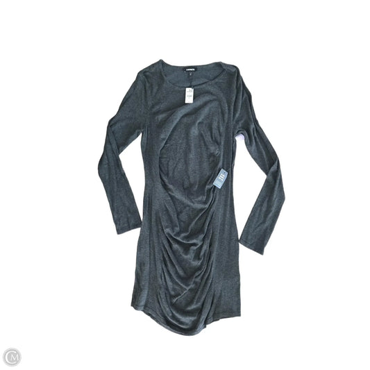 Dress Casual Midi By Express In Grey, Size: Xl