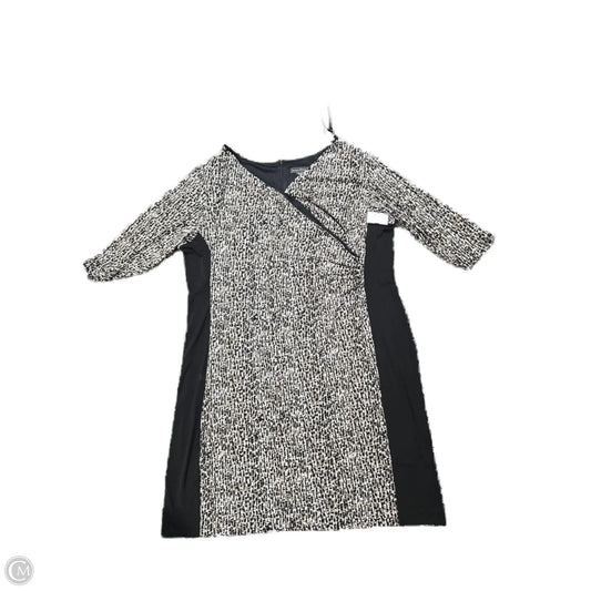 Dress Casual Short By Jessica Howard In Black & Brown, Size: 2x