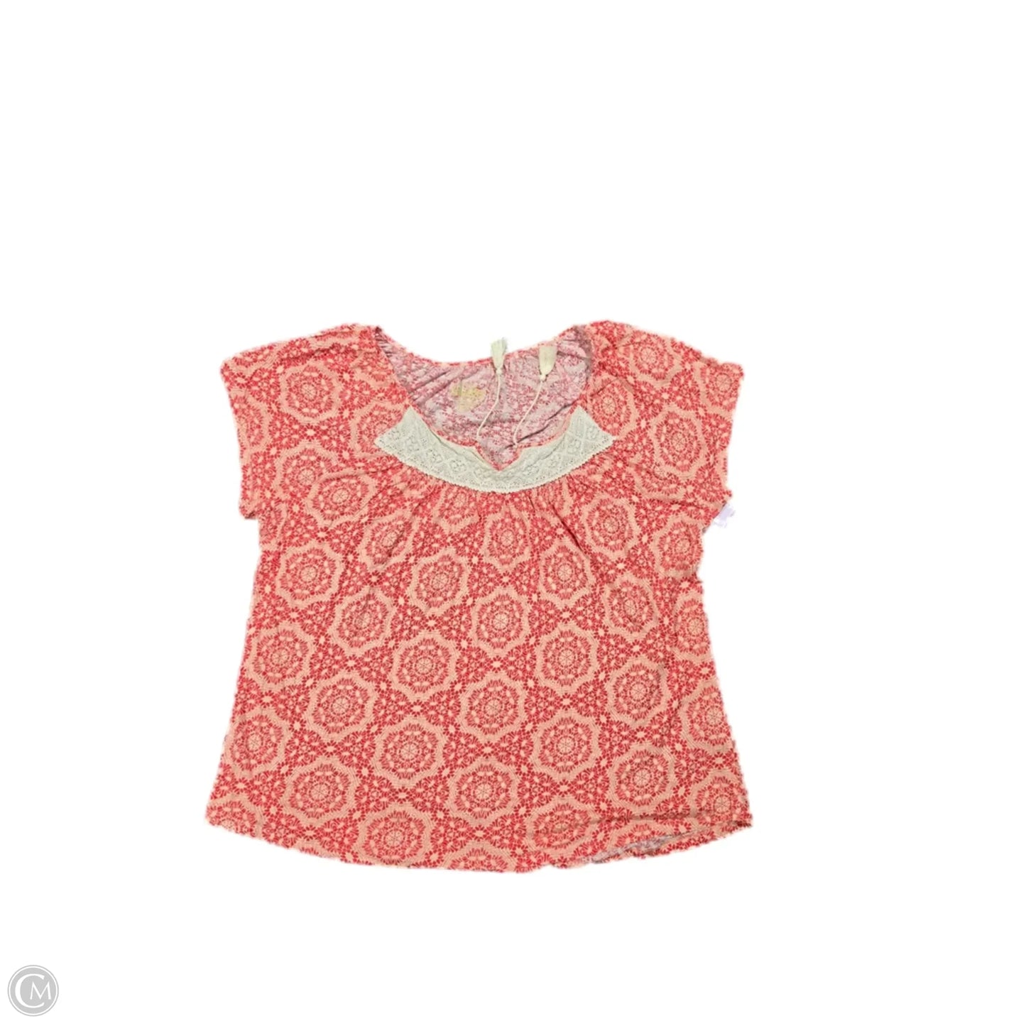 Top Short Sleeve Basic By Nine West In Red, Size: 3x